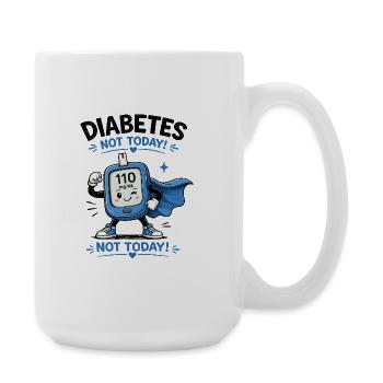 Le héros du diabète n’est pas aujourd’hui - Grande tasse 440 ml - blanc - Droite