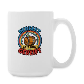 Perfectly matured – 18th birthday, vintage 2007 - Large Mug 440 ml - white - Right