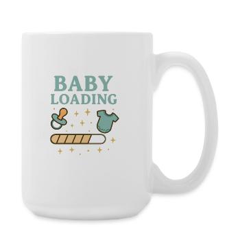 Baby Loading - Große Tasse 440 ml - Weiß - Rechts
