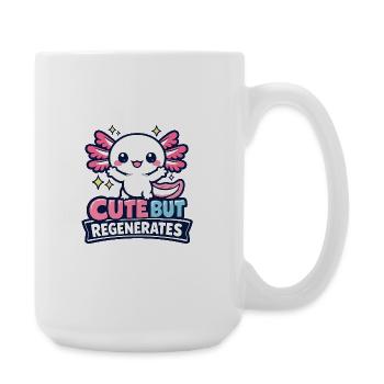 Cute But Regenerates - Axolotl - Large Mug 440 ml - white - Right