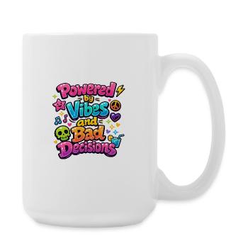 Powered by Vibes - Large Mug 440 ml - white - Right