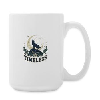 Der Wolf – Der Ruf zum Kosmos - Große Tasse 440 ml - Weiß - Rechts
