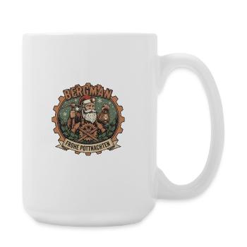 Miner Christmas Pottnachten - Large Mug 440 ml - white - Right