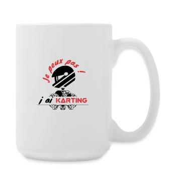 Je peux pas - Karting - Grande tasse 440 ml - blanc - Droite