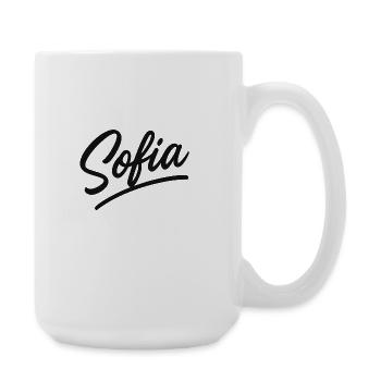 Sofia Signature Hand Lettering - Large Mug 440 ml - white - Right
