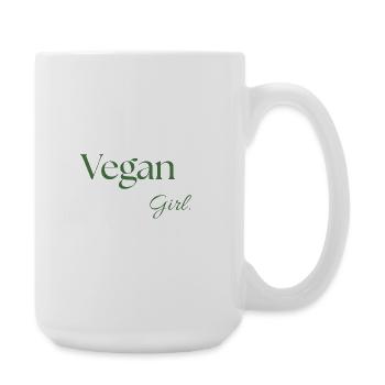 Fille Vegan. - Grande tasse 440 ml - blanc - Droite