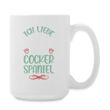 J’adore mon Cocker Spaniel - Grande tasse 440 ml - blanc - Droite