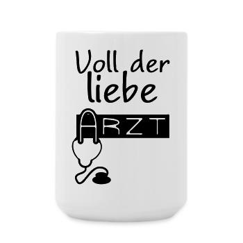 Lieber Arzt Geschenk - Große Tasse 440 ml - Weiß - Vorne