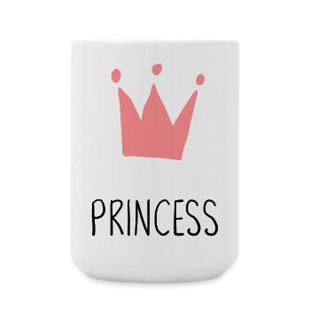 Princess Prinzessin Krone Geschenk - Große Tasse 440 ml - Weiß - Vorne