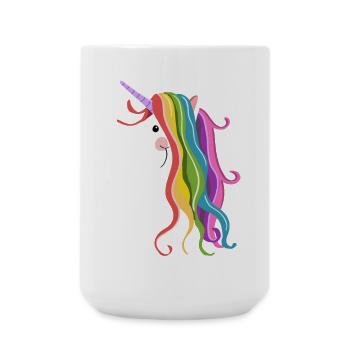 Cute Unicorn - Unicorns - Unicorn - Unicorns - Large Mug 440 ml - white - Front