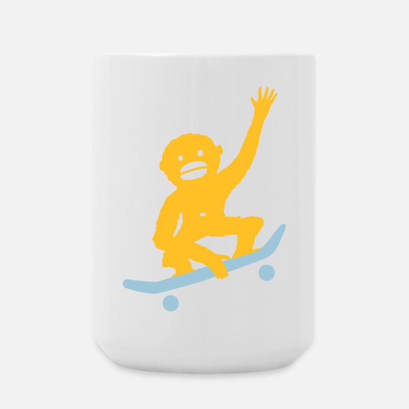Monkey Tricks - Large Mug 440 ml - white