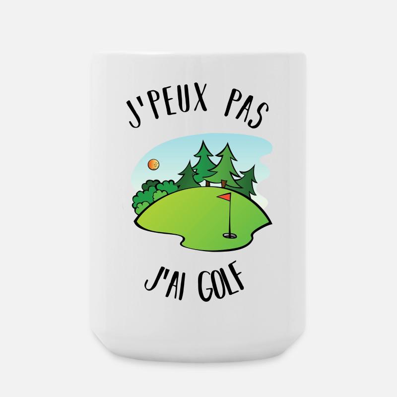 I can not play golf - Large Mug 440 ml - white