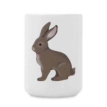 small rabbit - Large Mug 440 ml - white - Front