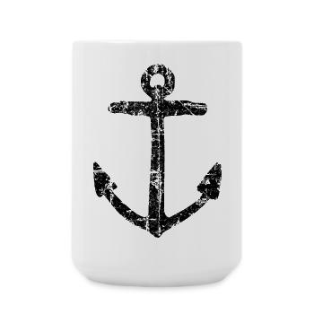 Ancre (Noire) - Grande tasse 440 ml - blanc - Devant
