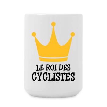 Radfahren / Radfahrer / Fahrrad / Radsport / - Große Tasse 440 ml - Weiß - Vorne