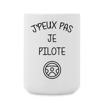 Course Automobile / Voiture / Sport / Pilote - Grande tasse 440 ml - blanc - Devant