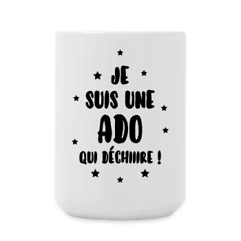 adolescent / enfant / ado / adolescente - Grande tasse 440 ml - blanc - Devant