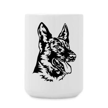 Hollandse Herdershond - Große Tasse 440 ml - Weiß - Vorne