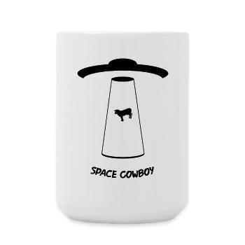 Cowboy de l’espace - Grande tasse 440 ml - blanc - Devant