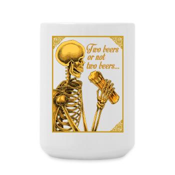 DEUX BIÈRES OU PAS DEUX BIÈRES - Grande tasse 440 ml - blanc - Devant