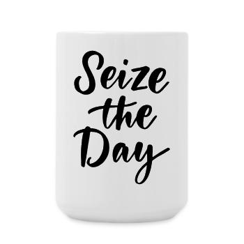 Saisissez le jour - Grande tasse 440 ml - blanc - Devant