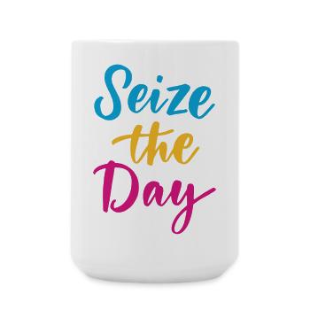 Saisissez le jour - Grande tasse 440 ml - blanc - Devant