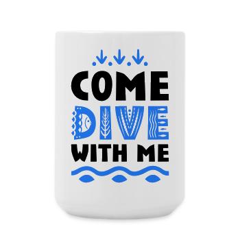 Funny sayings for divers - Large Mug 440 ml - white - Front