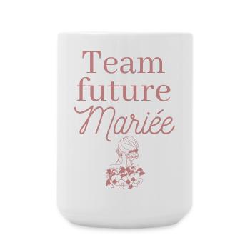  EVJF future mariée. Enterrement vie célibataire - Grande tasse 440 ml - blanc - Devant
