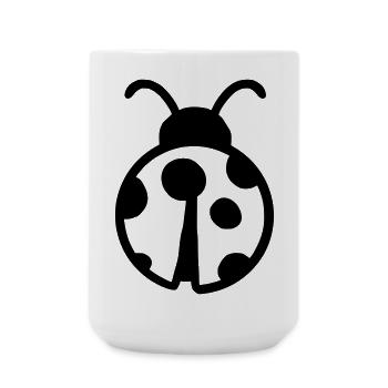 Coccinelle mignonne - Grande tasse 440 ml - blanc - Devant