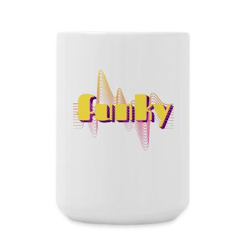 funky - Grande tasse 440 ml - blanc - Devant