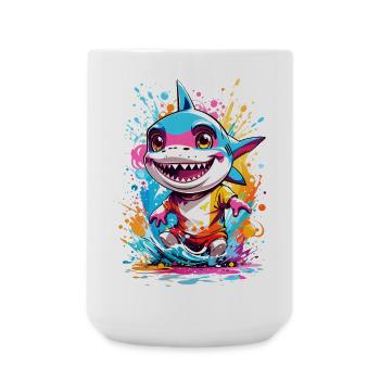 Requin - Grande tasse 440 ml - blanc - Devant