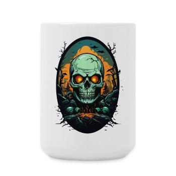 Skull - Large Mug 440 ml - white - Front