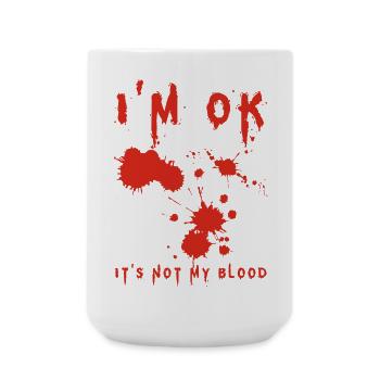 I'm Fine (English) - Large Mug 440 ml - white - Front