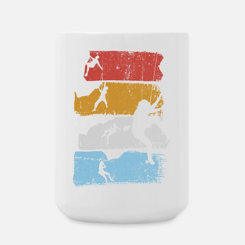 Surf Stripes Silhouette - Large Mug 440 ml - white