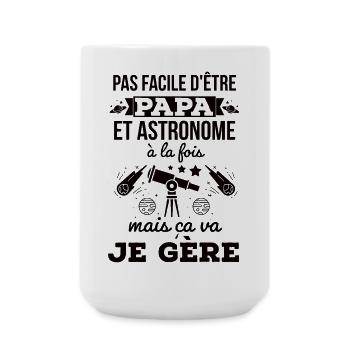 Téléscope astronomie papa - Grande tasse 440 ml - blanc - Devant