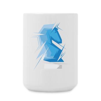 origami schach pferd Schachspieler Verein abstrakt - Große Tasse 440 ml - Weiß - Vorne