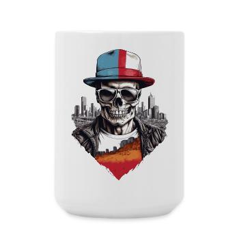 Crâne - Grande tasse 440 ml - blanc - Devant