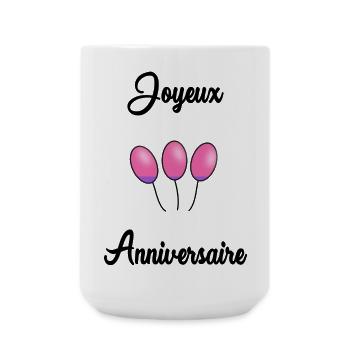 ALLES GUTE ZUM GEBURTSTAG MAMA. ALLES GUTE ZUM GEBURTSTAG - Große Tasse 440 ml - Weiß - Vorne