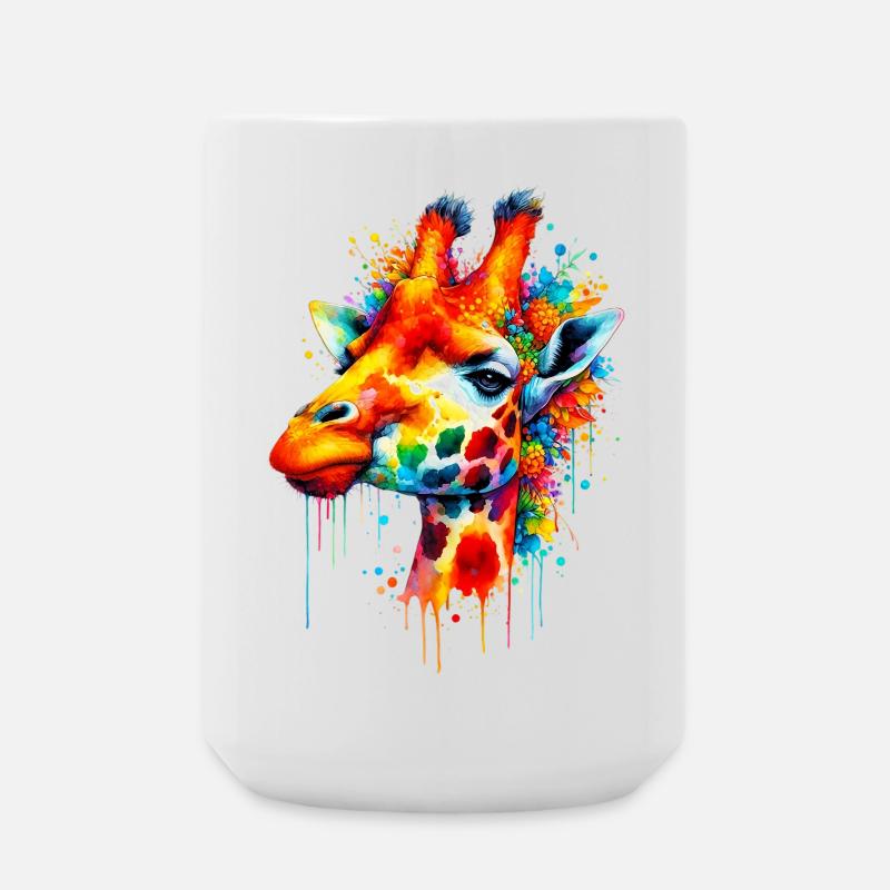 Giraffe - Große Tasse 440 ml - Weiß