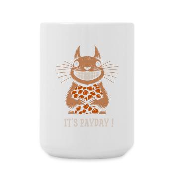 écureuil it's payday - Grande tasse 440 ml - blanc - Devant