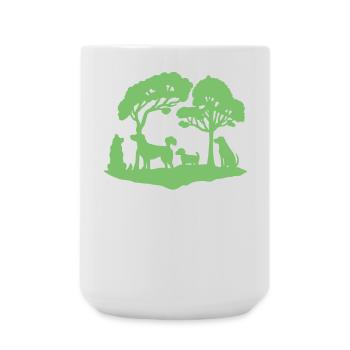 Hundeliebhaber Hundebesitzer - Große Tasse 440 ml - Weiß - Vorne