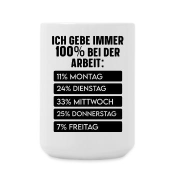 Black Square Minimal - Large Mug 440 ml - white - Front