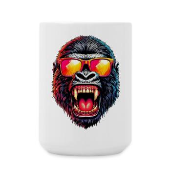Gorilla - Large Mug 440 ml - white - Front