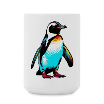 Pingouin - Grande tasse 440 ml - blanc - Devant