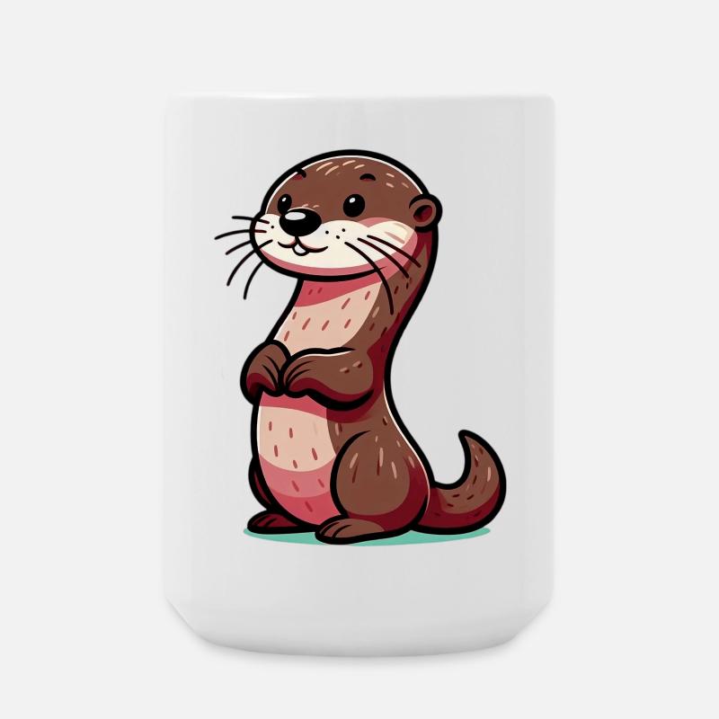 Otter - Große Tasse 440 ml - Weiß