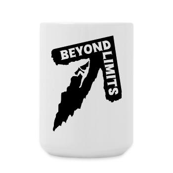 Beyond Limits - Climber [Black] - Large Mug 440 ml - white - Front