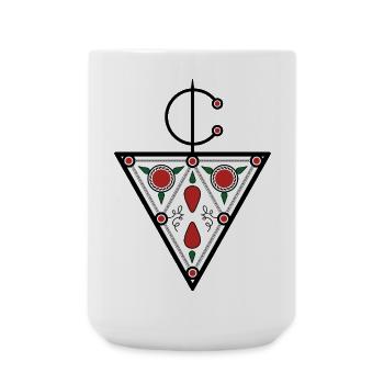Signe Berbère Tazerzit par Helfspawn - Grande tasse 440 ml - blanc - Devant