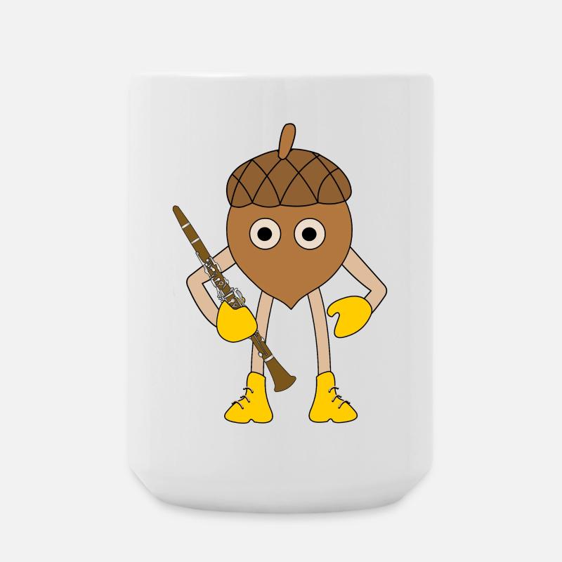 Sillet de clarinette - Grande tasse 440 ml - blanc