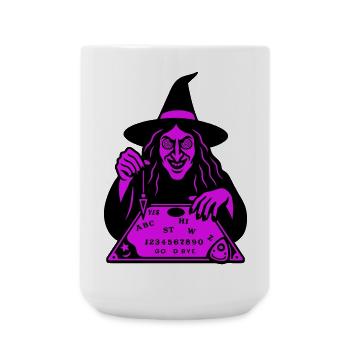 Hypnotic Witch Board - Large Mug 440 ml - white - Front