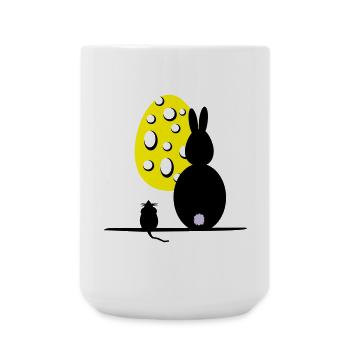 Mäuseosterei - Große Tasse 440 ml - Weiß - Vorne